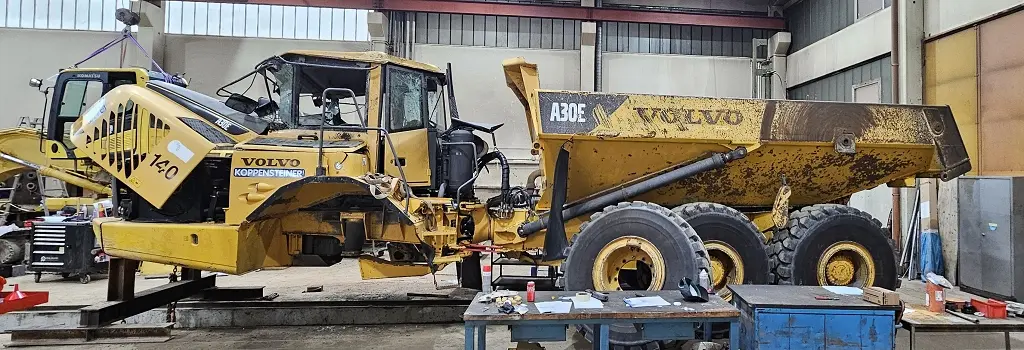 Baumaschine Muldenkipper der Marke Volvo als Ersatzteilträger in der Maschinenbörse der Firma Koppensteiner Bau kaufen